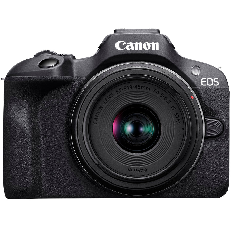Canon EOS R100 4K Camera Double Zoom Lens + RF-S18-45mm & RF75-300mm