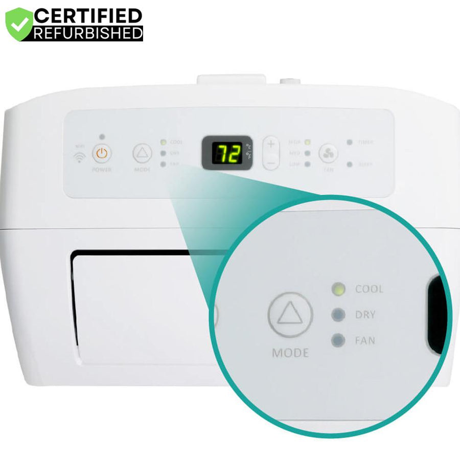 Hisense 7000-BTU DOE 115-Volt Vented Wi-Fi Portable Air Conditioner - Renewed
