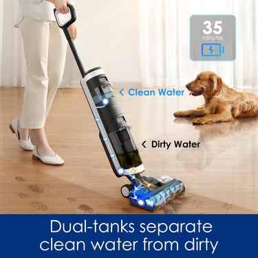 Tineco Floor ONE S3 Cordless Hardwood Floors Cleaner, Factory Refurbished