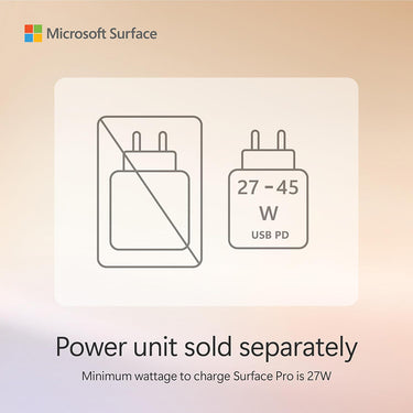 Microsoft Surface Pro Copilot+ PC 12", Snapdragon X Plus, 16GB RAM, 256GB, Platinum