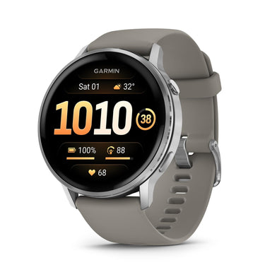 Garmin Venu 4,45 mm Health & Fitness GPS Smartwatch, Silver with Silver Gray Band