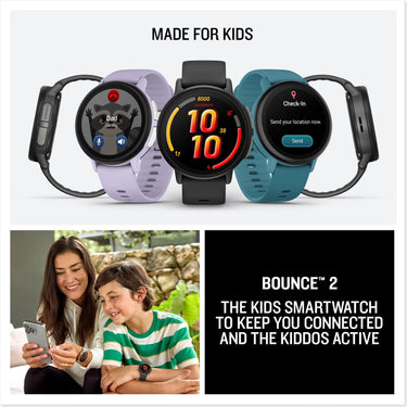 Garmin Bounce 2 Kids Smartwatch with Calling, Turquoise