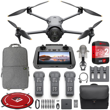 DJI Mavic 4 Pro Triple Camera Drone Fly More Combo (RC 2) + Extended Warranty Kit