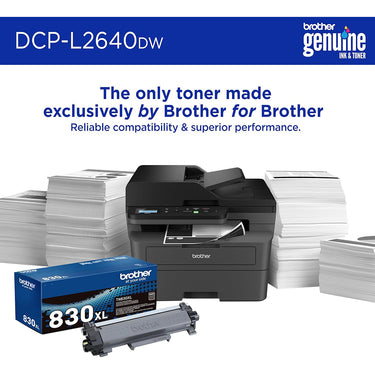 Brother Wireless Monochrome Multi-Function Laser Printer with Toner Twin Pack