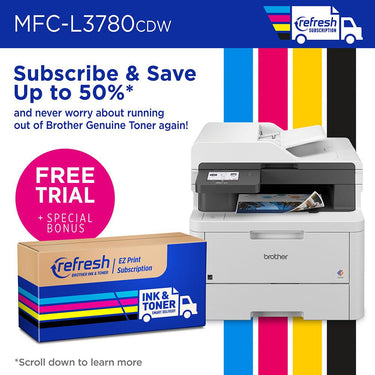 Brother Digital Color All-in-One Laser Printer with Standard-Yield Toner 4 Pack