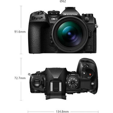 OM SYSTEM Olympus OM-1 Mark II 20MP 4K Mirrorless Camera Body, Black (V210040BU000)