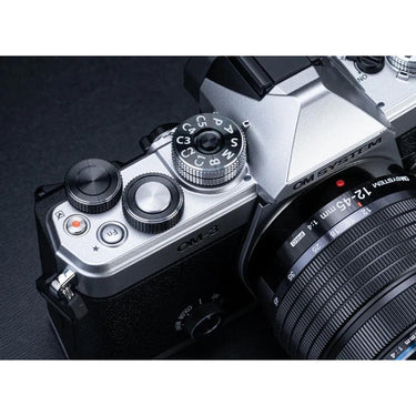 OM SYSTEM Olympus OM-3 Digital Camera, M.ZUIKO 12-45mm Lens, Silver (V210051SW000)