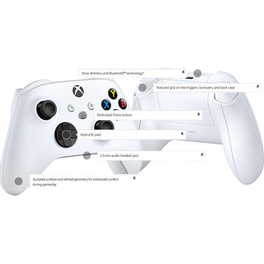 Microsoft Xbox Wireless Gaming Controller in White - EP2-29919