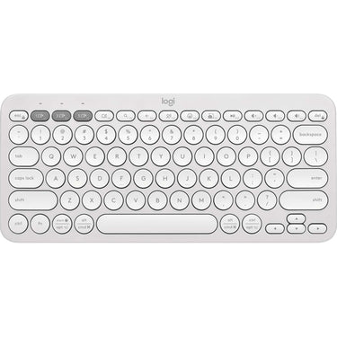 Logitech Core Pebble Keys 2 K380S Wireless Keyboard in Tonal White - 920-011776