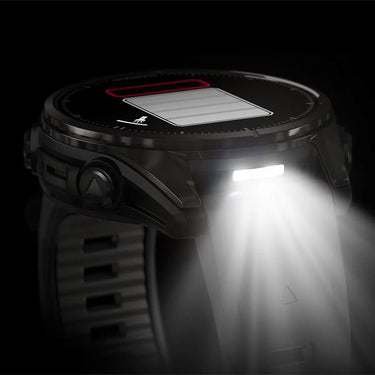 Garmin Fenix 8 43 mm, AMOLED, Sapphire,Carbon Gray DLC Titanium w/ Black Silicone Band
