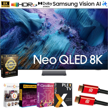 Samsung 65 inch Neo QLED 8K QN990F Vision AI Smart TV (2025) + 26 Months Protection Pack