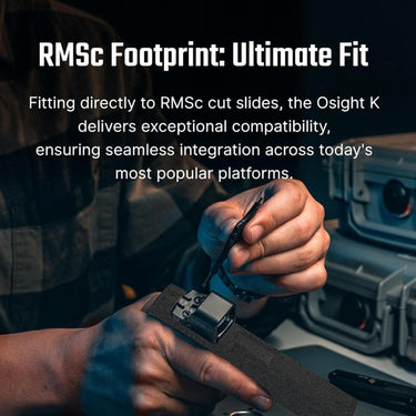 OSIGHT K-RD Red 6 MOA Open Reflex Sight - RMSc Footprint