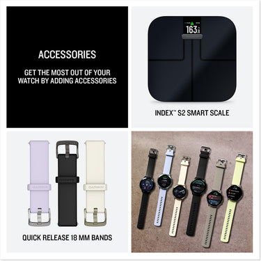 Garmin Venu 4, 41 mm GPS Smartwatch, Slate w/ Black Silicone Band + Accessories Bundle