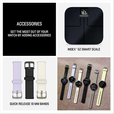 Garmin Venu 4 41mm Health & Fitness GPS Smartwatch Silver + Accessories Bundle
