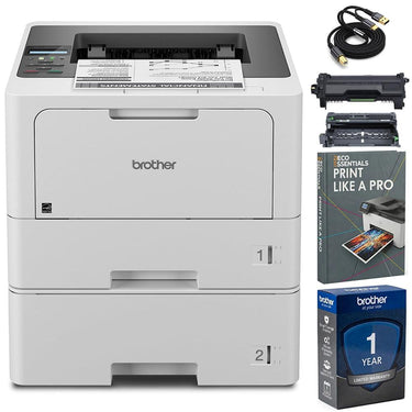 Brother HL-L5210DWT Business Monochrome Laser Printer w/ Print Like A Pro Bundle