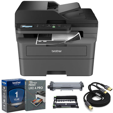 Brother Wireless Monochrome Multi-Function Laser Printer w/ Print Like A Pro Bundle