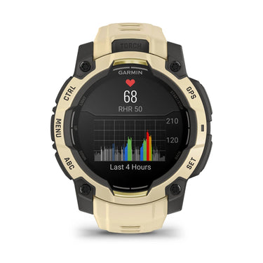 Garmin Instinct 3 - 45 mm Outdoor GPS Smartwatch, AMOLED, Citrine with Citrine Band