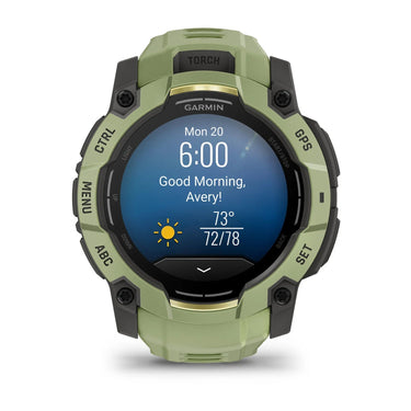 Garmin Instinct 3 - 50 mm Outdoor GPS Smartwatch, AMOLED, Fern Green w/ Fern Green Band