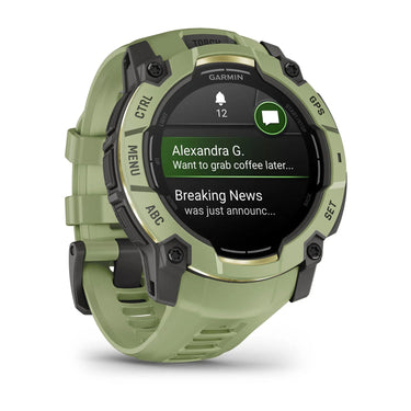 Garmin Instinct 3 - 50 mm Outdoor GPS Smartwatch, AMOLED, Fern Green w/ Fern Green Band