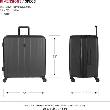 SwissGear Wanderlust Pro Plus Lightweight Hardside Expandable Luggage Set - Open Box
