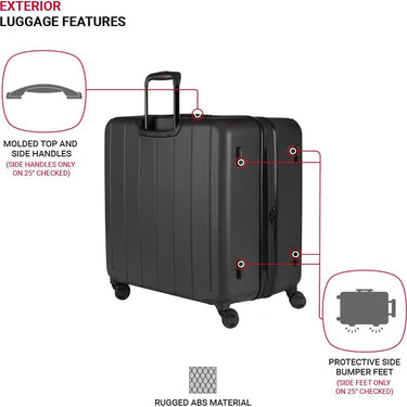 SwissGear Wanderlust Pro Plus Lightweight Hardside Expandable Luggage Set - Open Box