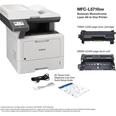 Brother Business Monochrome Laser All-in-One Printer w/ Print Like A Pro Bundle