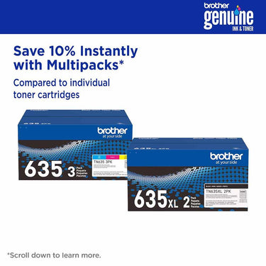 Brother Genuine Super High Yield Toner Cartridge, Black (TN635XXLBK)