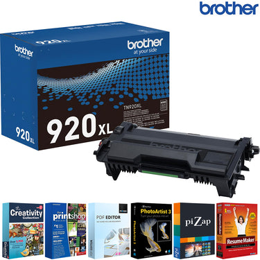 Brother Genuine High Yield Toner Cartridge Black with Printer Softwares