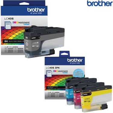 Brother INKvestment Standard-yield Ink Cartridges Black+3 Pack Color Cartridges