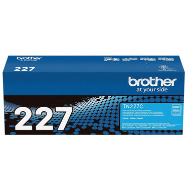 Brother Genuine TN227C, High Yield Toner Cartridge, Replacement Cyan Toner