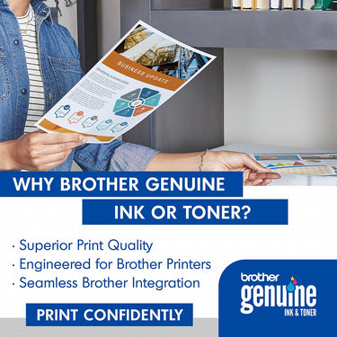 Brother Genuine High Yield Magenta Toner Cartridge with Deco Essentials Guide