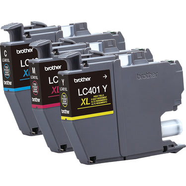 Brother Genuine High Yield 3-Pack Color Ink Cartridges + Deco Essentials Guide