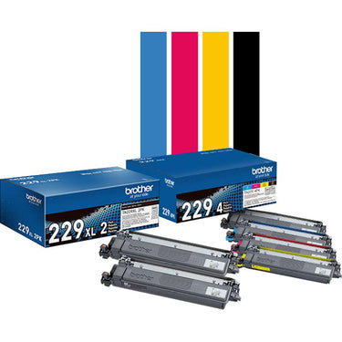 Brother Genuine High Yield Toner Cartridge Black Twin Pack with Deco Guide