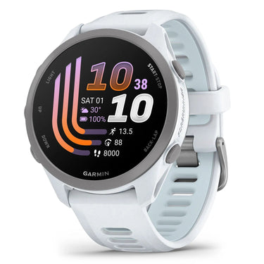 Garmin Forerunner 170 Music GPS Running Smartwatch, Whitestone/Cloud Blue
