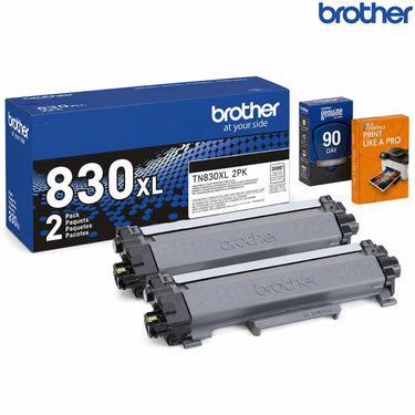 Brother High-Yield Toner Black Twin Pack with Deco Essentials Guide