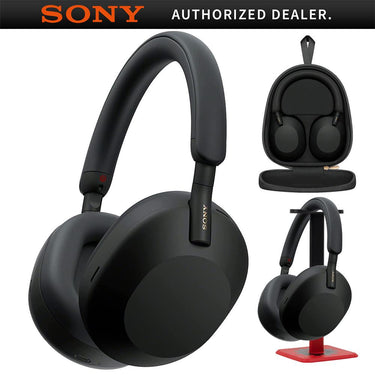 Sony Wireless Industry Leading Noise Canceling Headphones Black + Pro Stand Kit