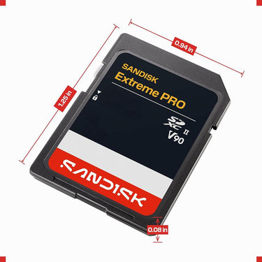 Sandisk NEW! 512GB Extreme PRO SD UHS-II V90 Memory Card, Up to 310MB/s Read (New 2026)
