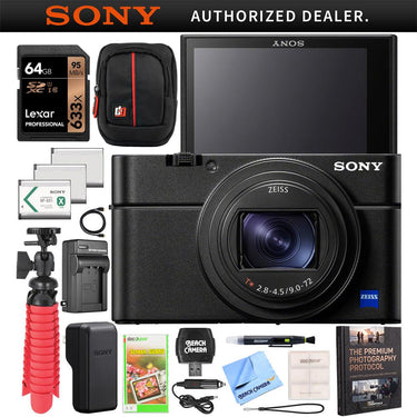 Sony Cyber-Shot DSC-RX100 VII Camera Kit DSC-RX100M7 Triple Battery 64GB Pro Bundle