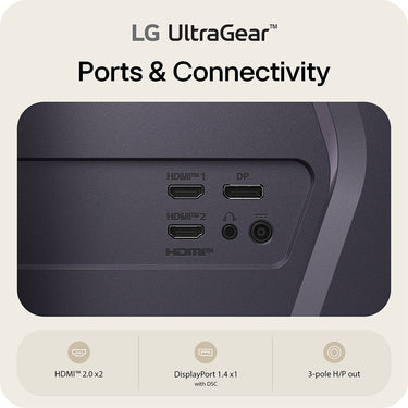 LG 32" Ultragear G6 QHD 2560x1440 200Hz 1ms 16:9 IPS Gaming Monitor, Black