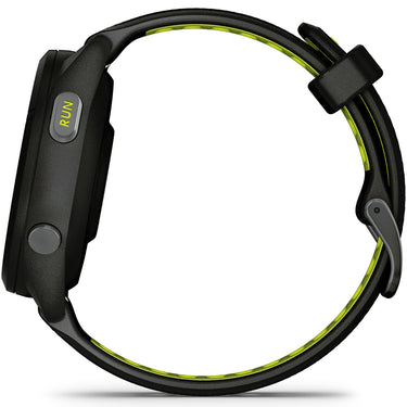 Garmin Forerunner 265S GPS Smartwatch Black/Amp Yellow with Nylon Band Bundle