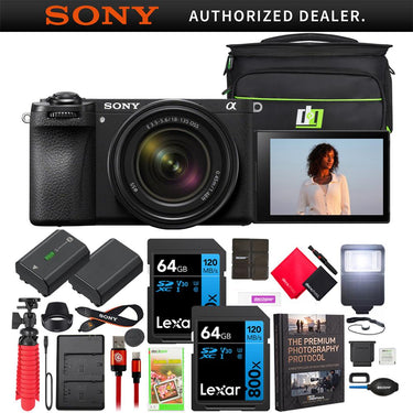 Sony a6700 Alpha APS-C Mirrorless Camera 26MP 4K + 18-135mm Lens Kit + Pro Bundle