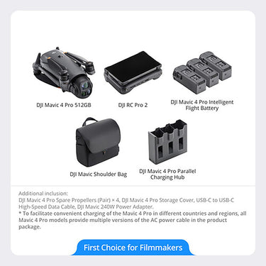 DJI Mavic 4 Pro Drone with 512GB Creator Combo - Open Box