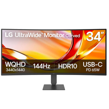 LG 34U640B 34-Inch UltraWide WQHD (3440 x 1440) Curved Monitor, Black