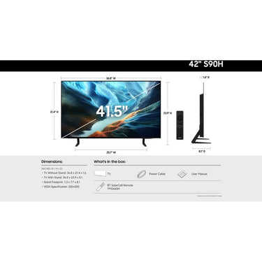 Samsung 42 inch S90H OLED 4K UHD Vision AI Smart Tizen TV (2026)