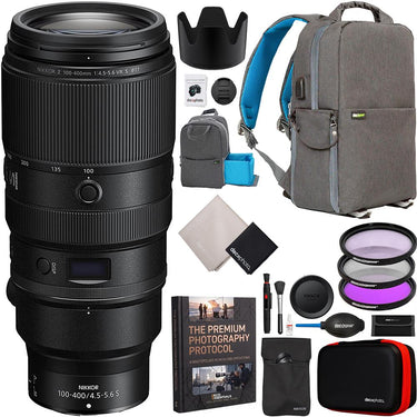 Nikon NIKKOR Z 100-400mm f/4.5-5.6 VR S Full Frame Telephoto Zoom Z-Mount Lens Bundle