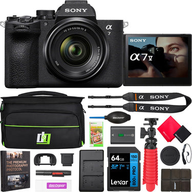Sony a7 V Mirrorless Full Frame Camera + 28-70mm II Lens Kit + Pro Photography Bundle