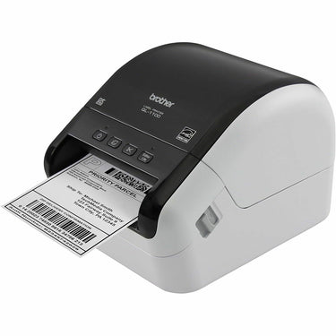 Brother QL-1100 Wide Format Monochrome Label Printer w/ Deco Essentials Guide Bundle