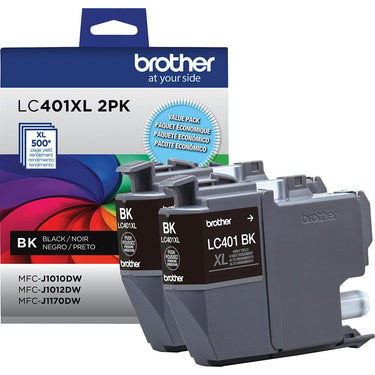 Brother Genuine LC401XL 5-Pack Ink Cartridges + Deco Essentials Printer eBook