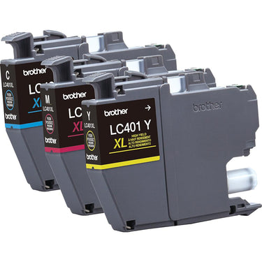 Brother Genuine LC401XL 5-Pack Ink Cartridges + Deco Essentials Printer eBook