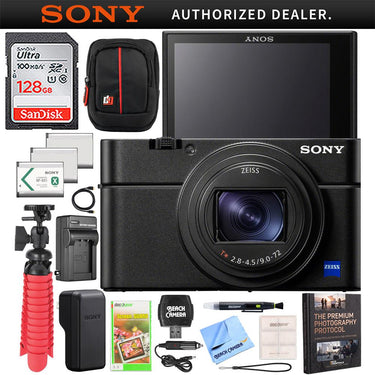 Sony Cyber-Shot DSC-RX100 VII Camera Kit DSC-RX100M7 3x Battery 128GB Pro Bundle